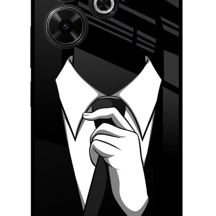Black Tie Redmi 13 5G Glass Case