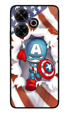Captain America Redmi 13 5G Glass Case