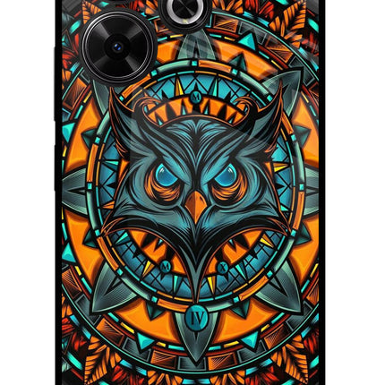 Angry Owl Art Redmi 13 5G Glass Case