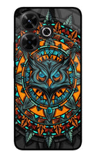 Angry Owl Art Redmi 13 5G Glass Case