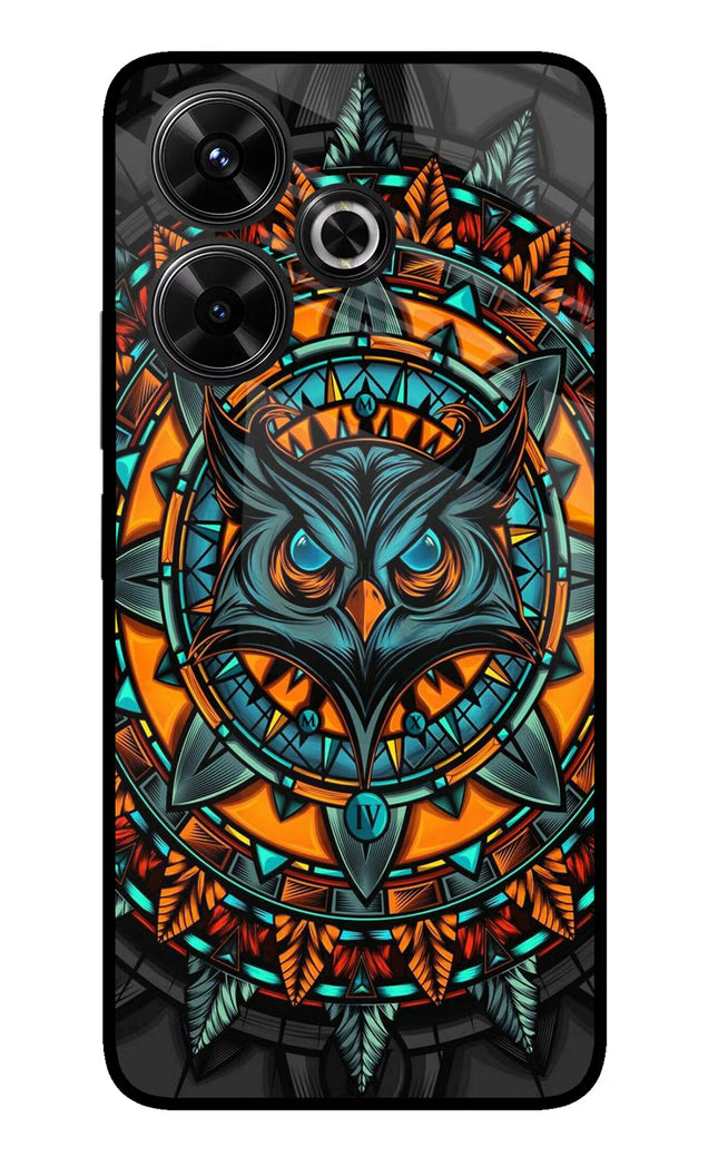 Angry Owl Art Redmi 13 5G Glass Case