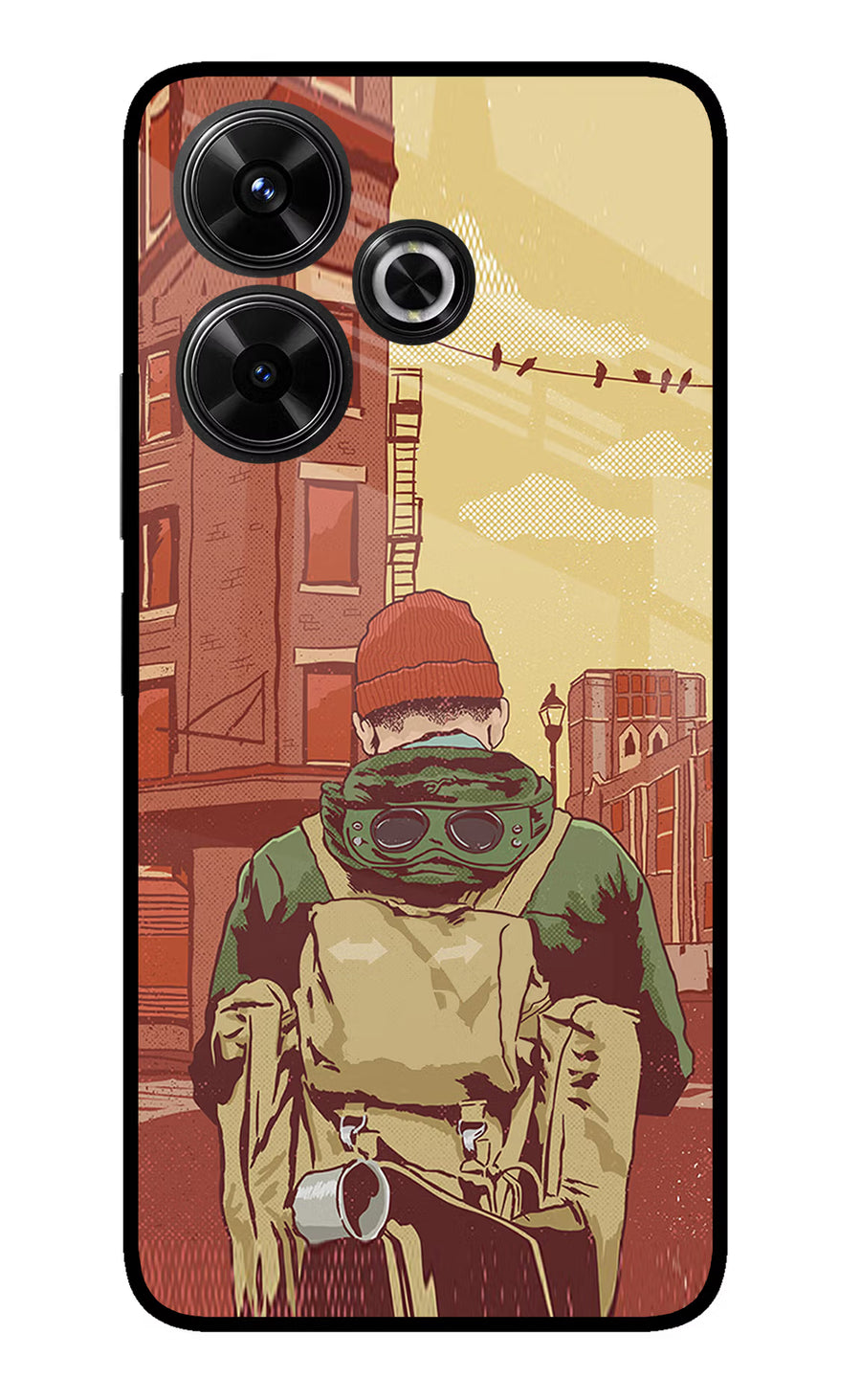 Adventurous Redmi 13 5G Back Cover, Glass case