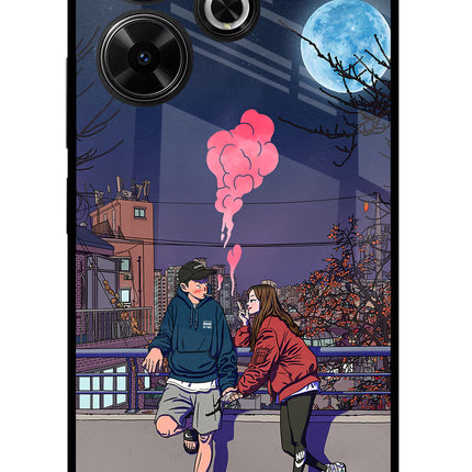 Chilling Couple Redmi 13 5G Glass Case
