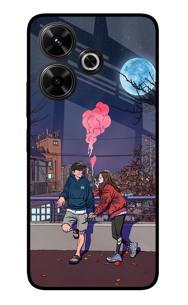 Chilling Couple Redmi 13 5G Glass Case
