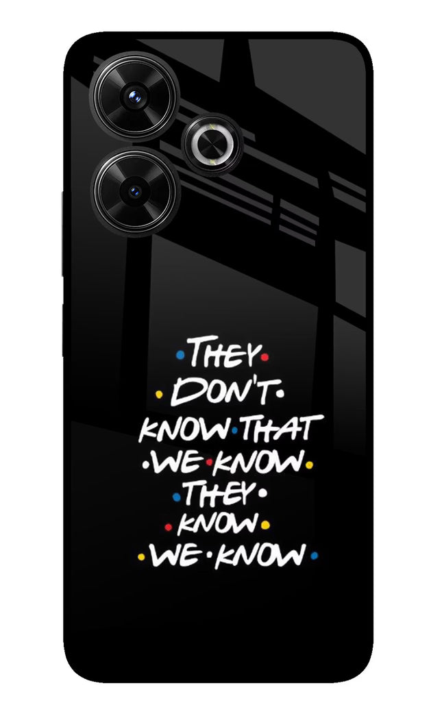 FRIENDS Dialogue Redmi 13 5G Glass Case