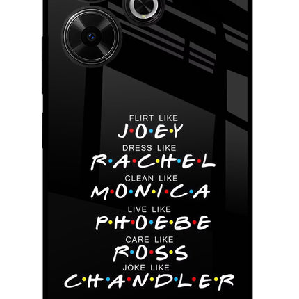 FRIENDS Character Redmi 13 5G Glass Case
