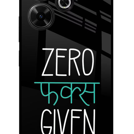 Zero Fucks Given Redmi 13 5G Glass Case