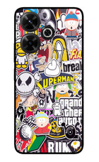 Sticker Bomb Redmi 13 5G Glass Case
