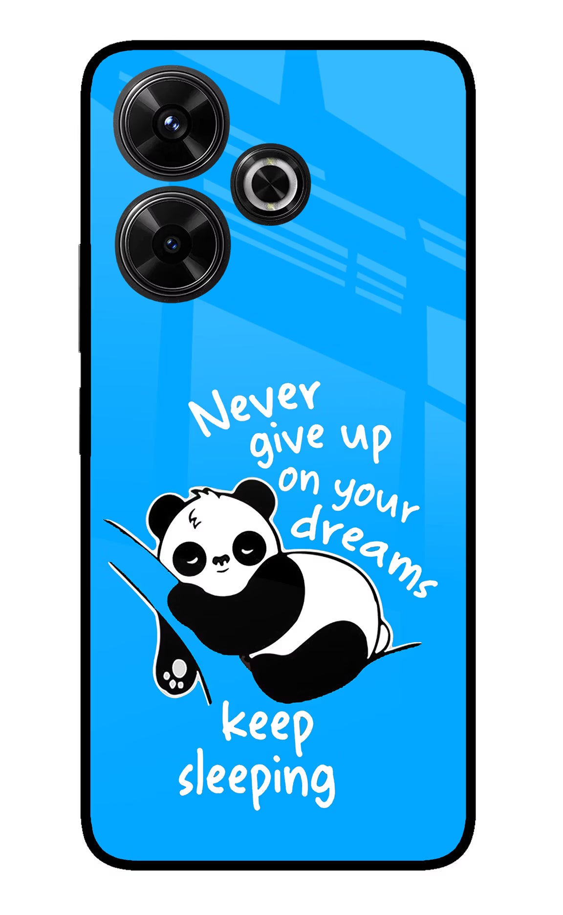 Keep Sleeping Redmi 13 5G Glass Case Back Cover by Casekaro
