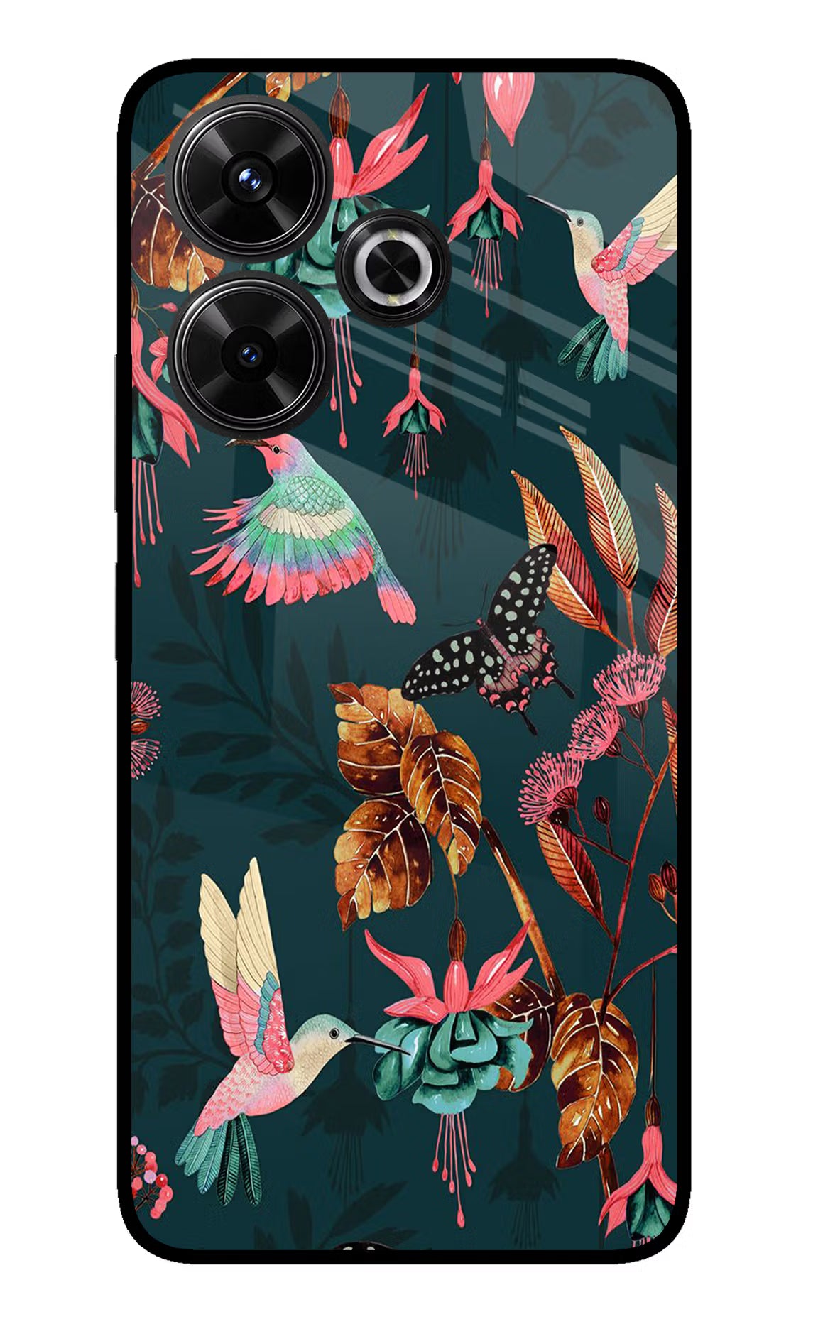 Birds Redmi 13 5G Glass Case Back Cover by Casekaro