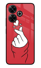 Korean Love Sign Redmi 13 5G Glass Case
