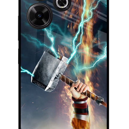 Thor Hammer Mjolnir Redmi 13 5G Glass Case