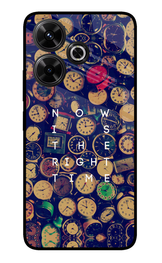 Now is the Right Time Quote Redmi 13 5G Glass Case