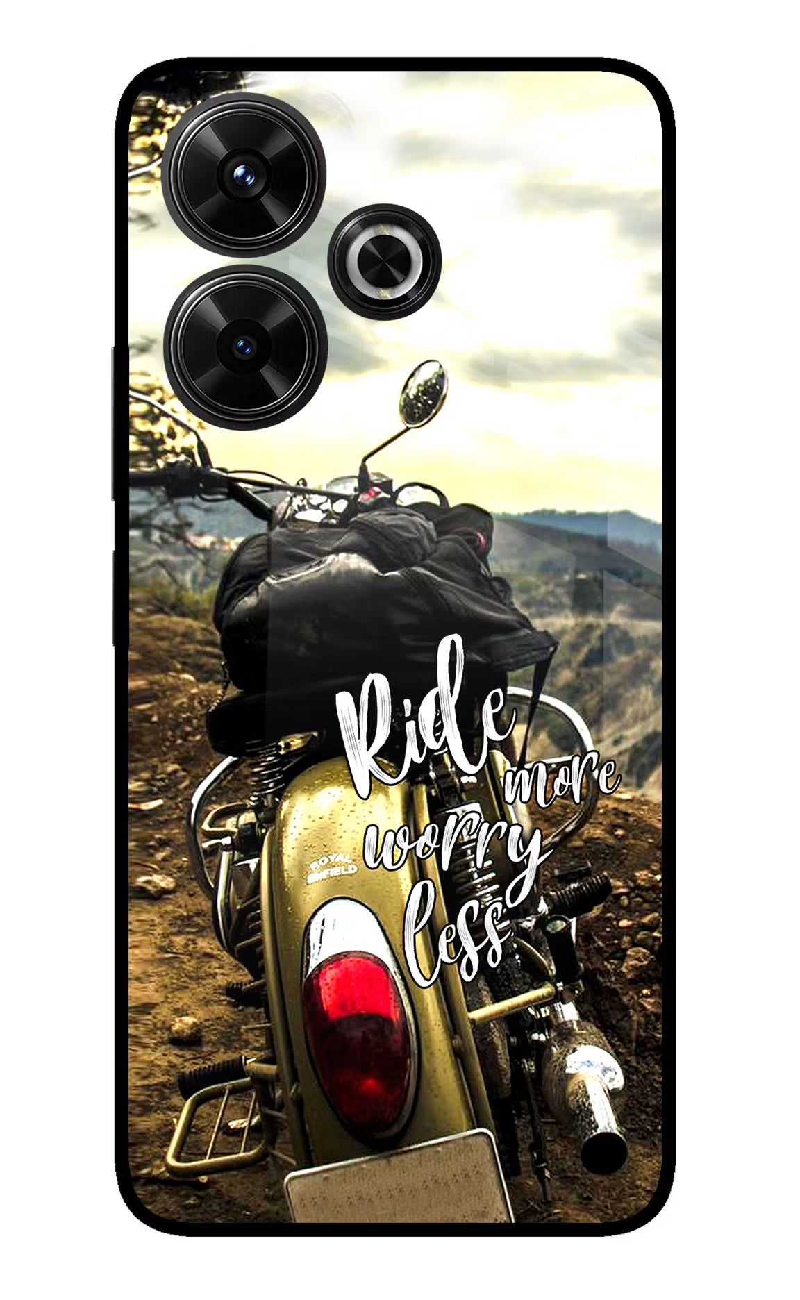 Ride More Worry Less Redmi 13 5G Glass Case