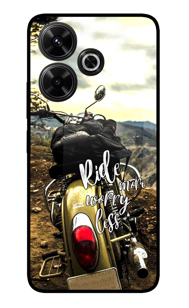 Ride More Worry Less Redmi 13 5G Glass Case