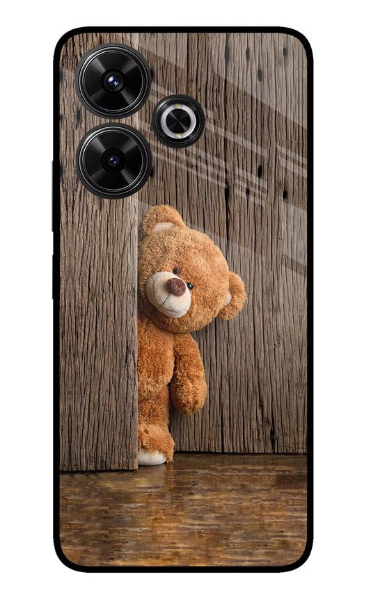 Teddy Wooden Redmi 13 5G Glass Case