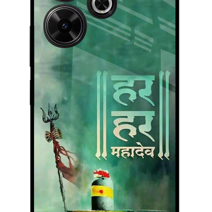 Har Har Mahadev Shivling Redmi 13 5G Glass Case