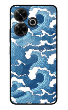 Blue Waves Redmi 13 5G Glass Case Back Cover by Casekaro
