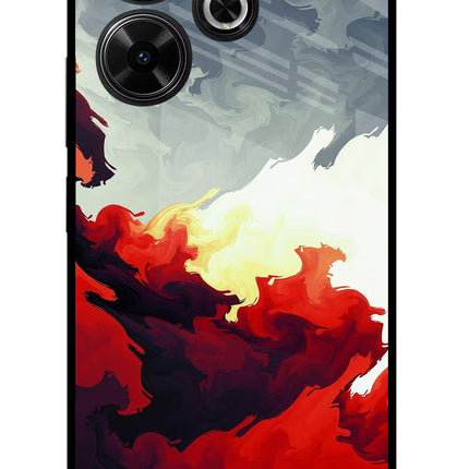 Fire Cloud Redmi 13 5G Glass Case