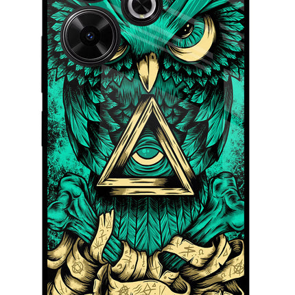 Green Owl Redmi 13 5G Glass Case