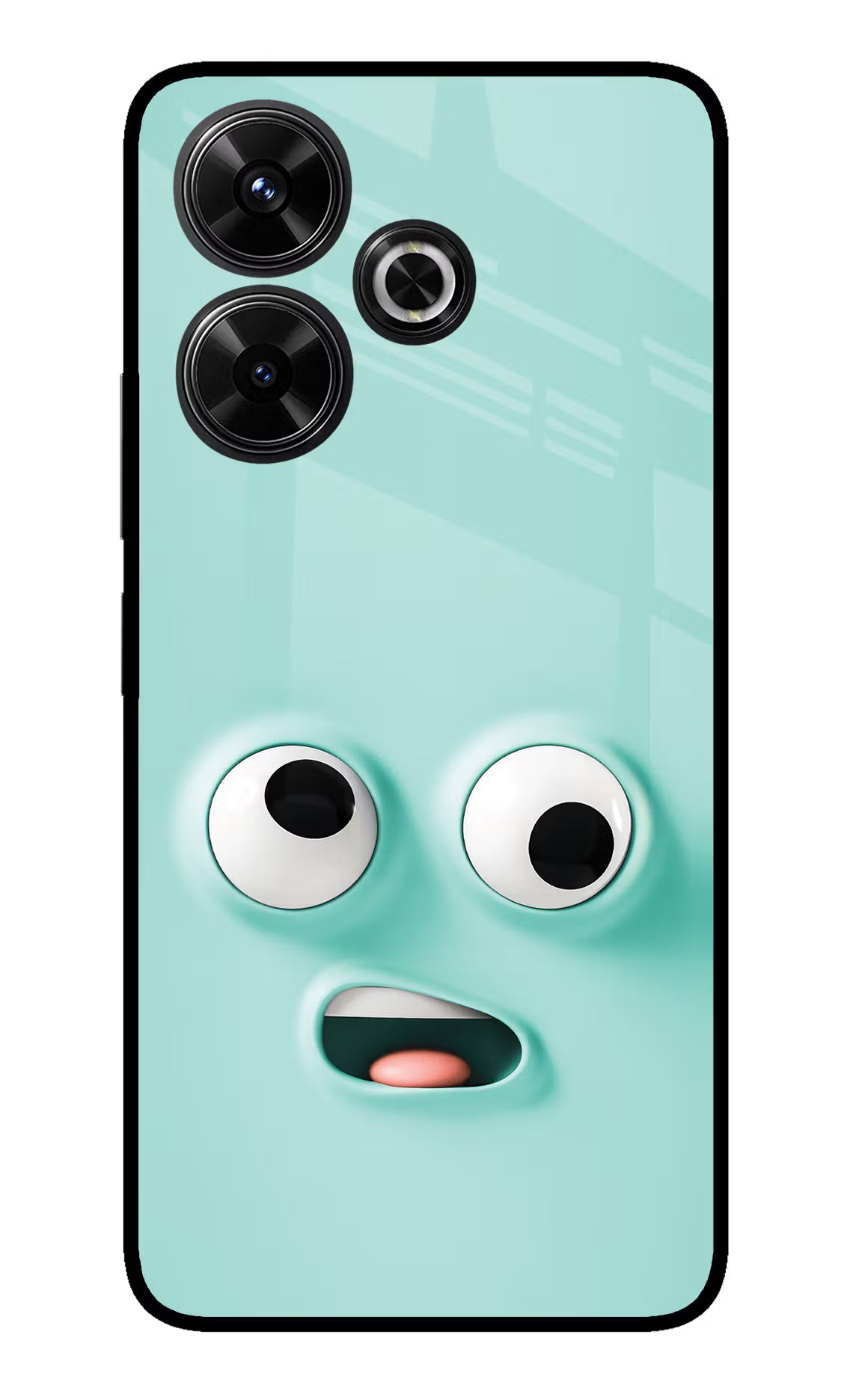 Funny Cartoon Redmi 13 5G Glass Case Back Cover by Casekaro