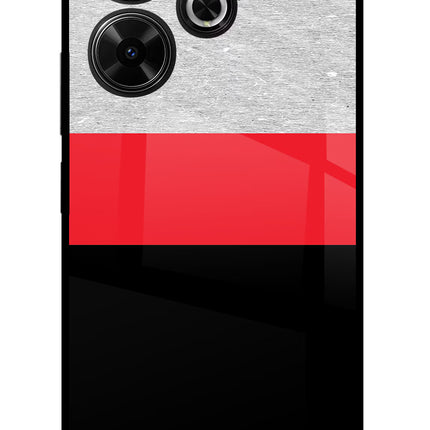 Tri Color Pattern Redmi 13 5G Glass Case