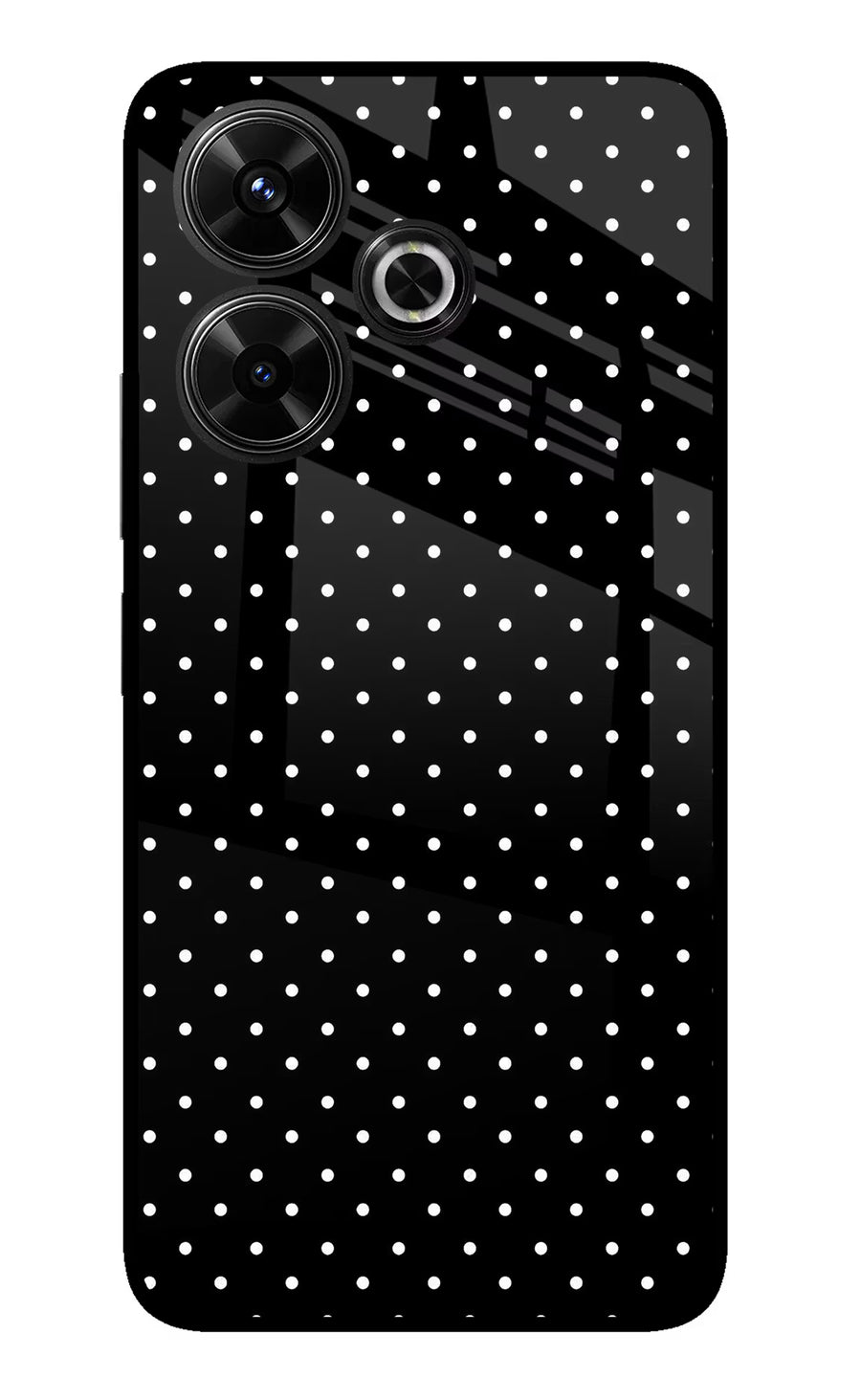 White Dots Redmi 13 5G Back Cover, Glass case