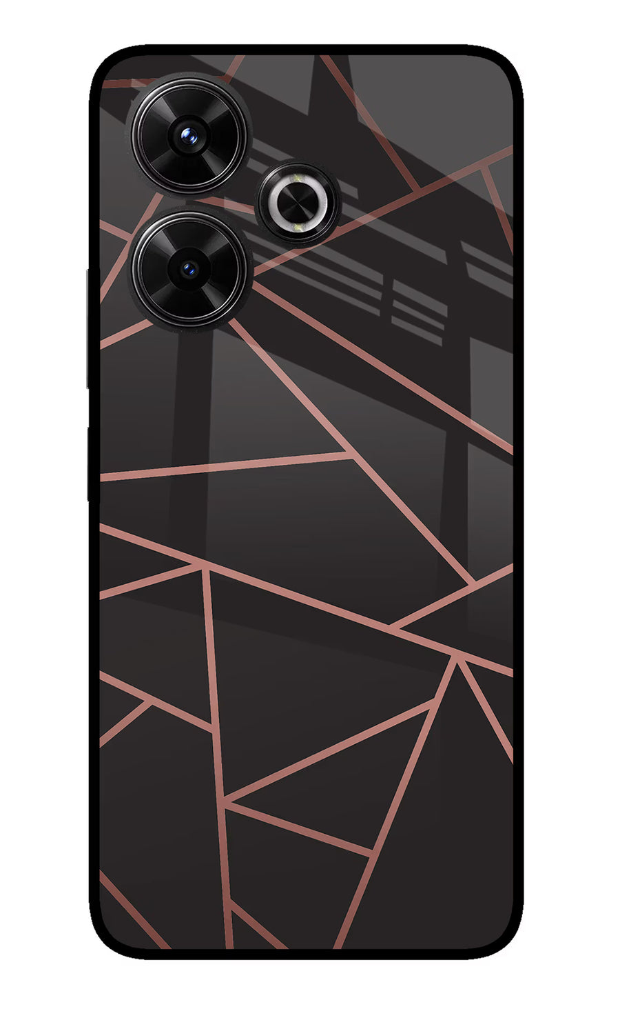 Geometric Pattern Redmi 13 5G Back Cover, Glass case