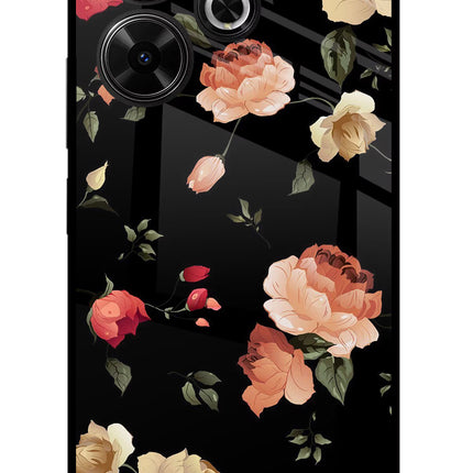 Flowers Redmi 13 5G Glass Case