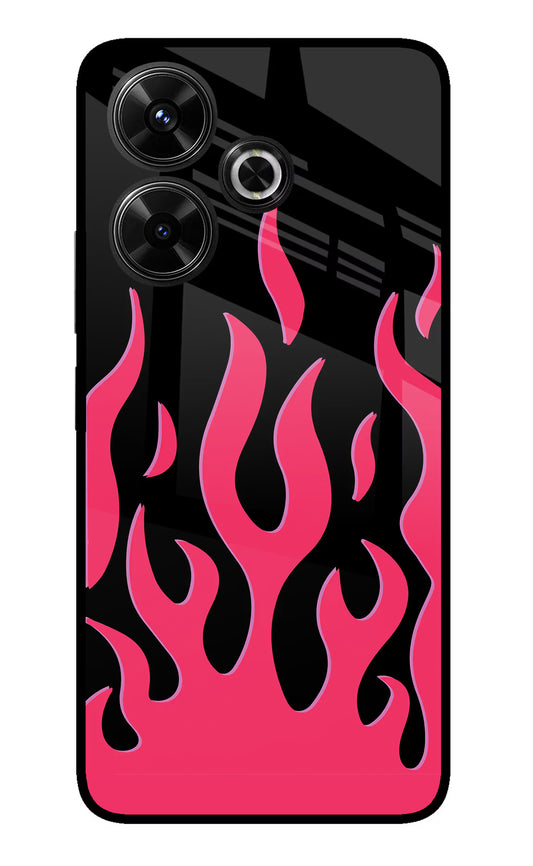 Fire Flames Redmi 13 5G Glass Case