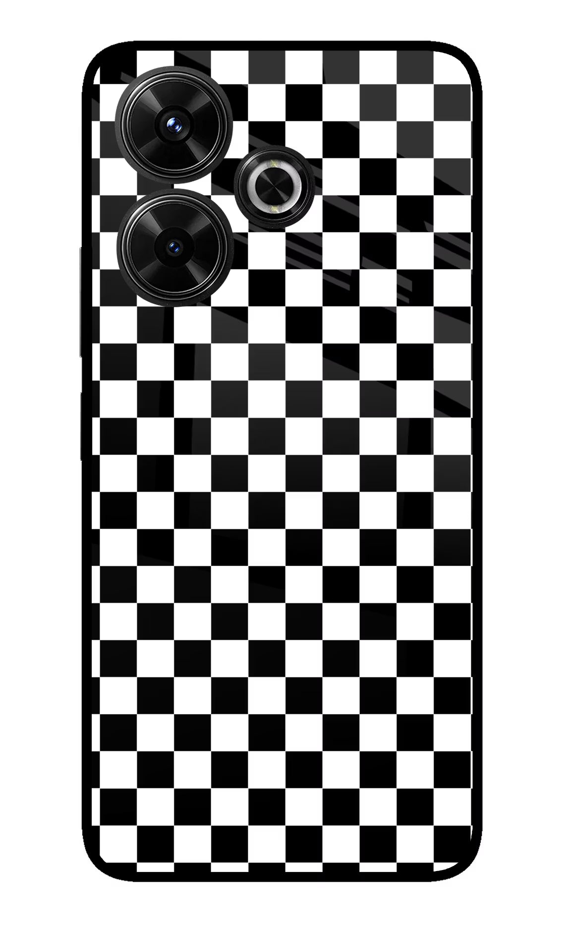 Chess Board Redmi 13 5G Glass Case Back Cover by Casekaro