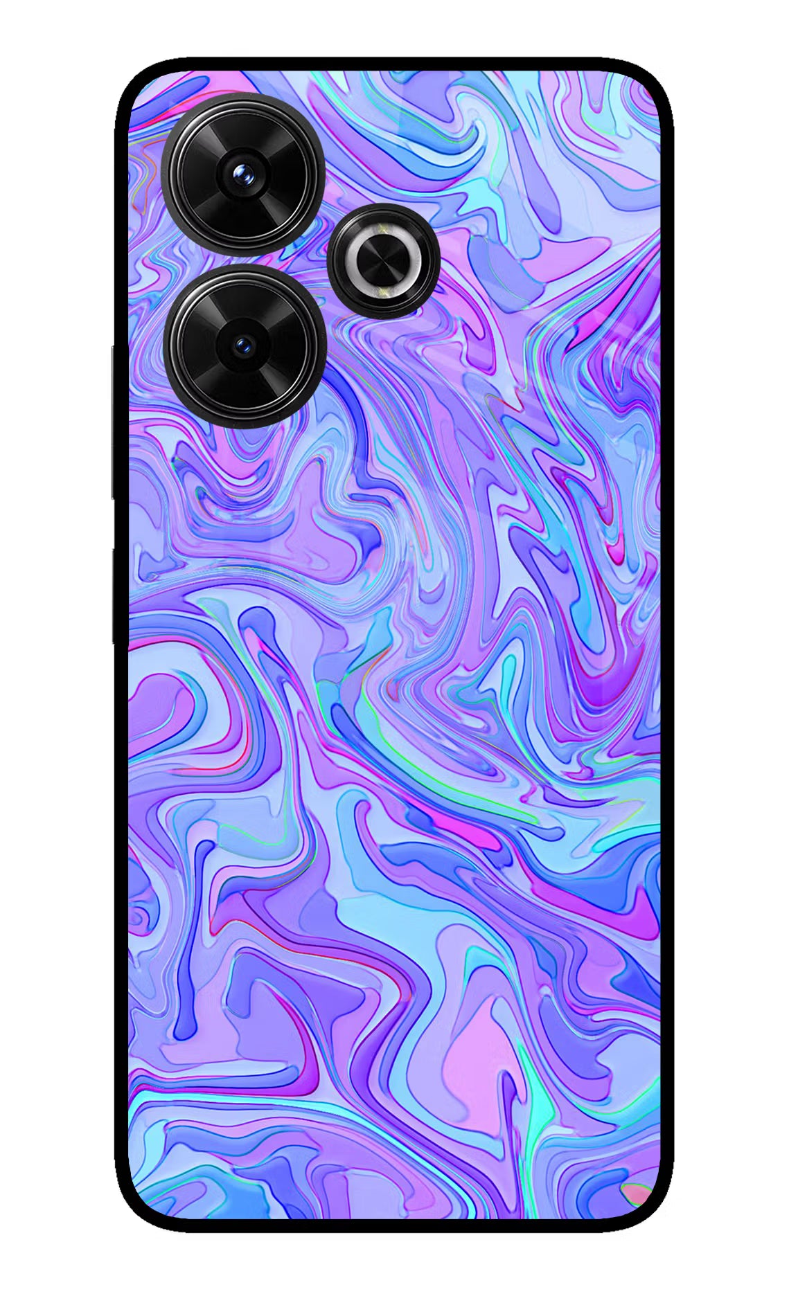 Glitter Redmi 13 5G Glass Case Back Cover by Casekaro