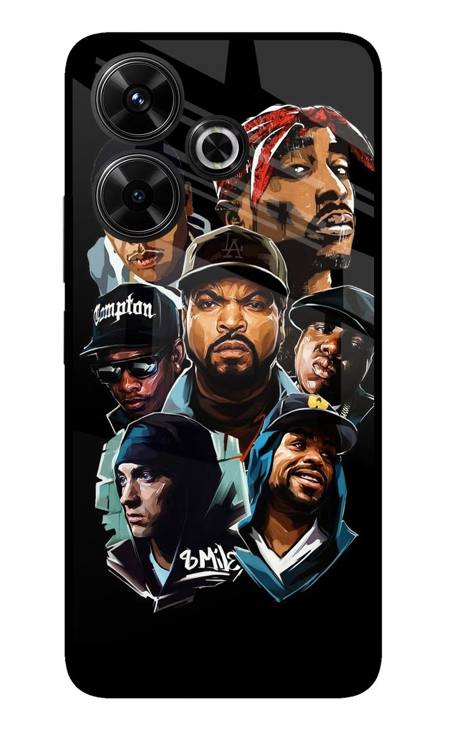 Rappers Redmi 13 5G Back Cover, Glass case
