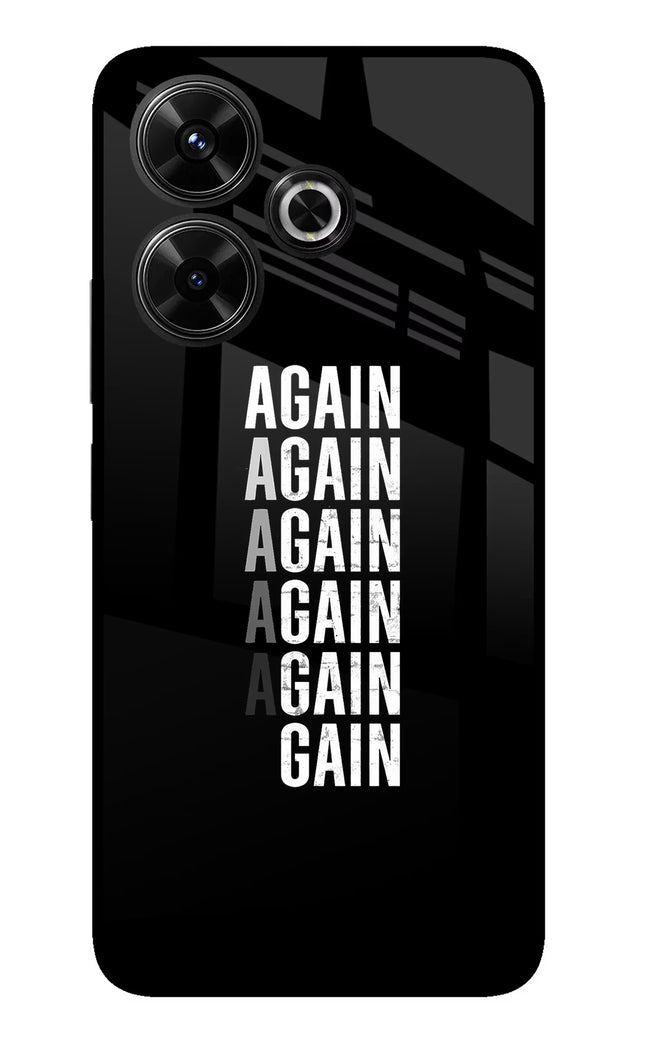 Again Again Gain Redmi 13 5G Glass Case
