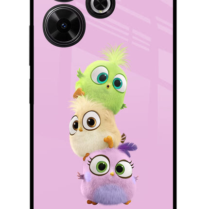 Cute Little Birds Redmi 13 5G Glass Case