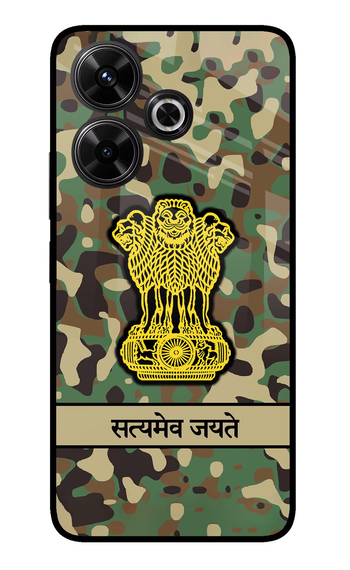 Satyamev Jayate Army Redmi 13 5G Glass Case