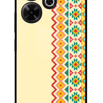 Ethnic Seamless Redmi 13 5G Glass Case