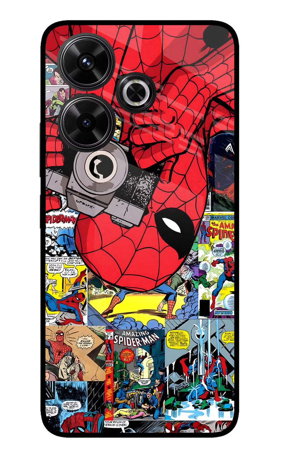 Spider Man Redmi 13 5G Back Cover, Glass case