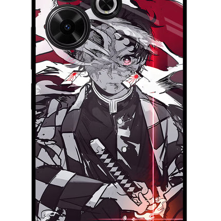 Demon Slayer Redmi 13 5G Glass Case