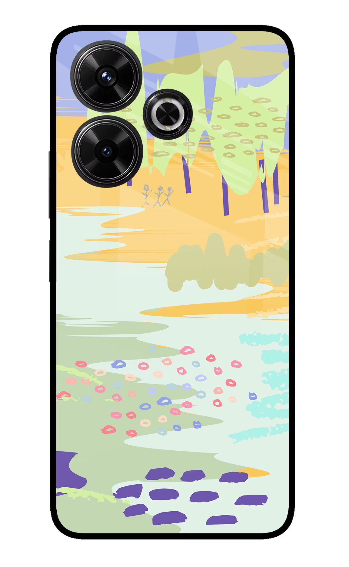 Scenery Redmi 13 5G Glass Case Back Cover by Casekaro