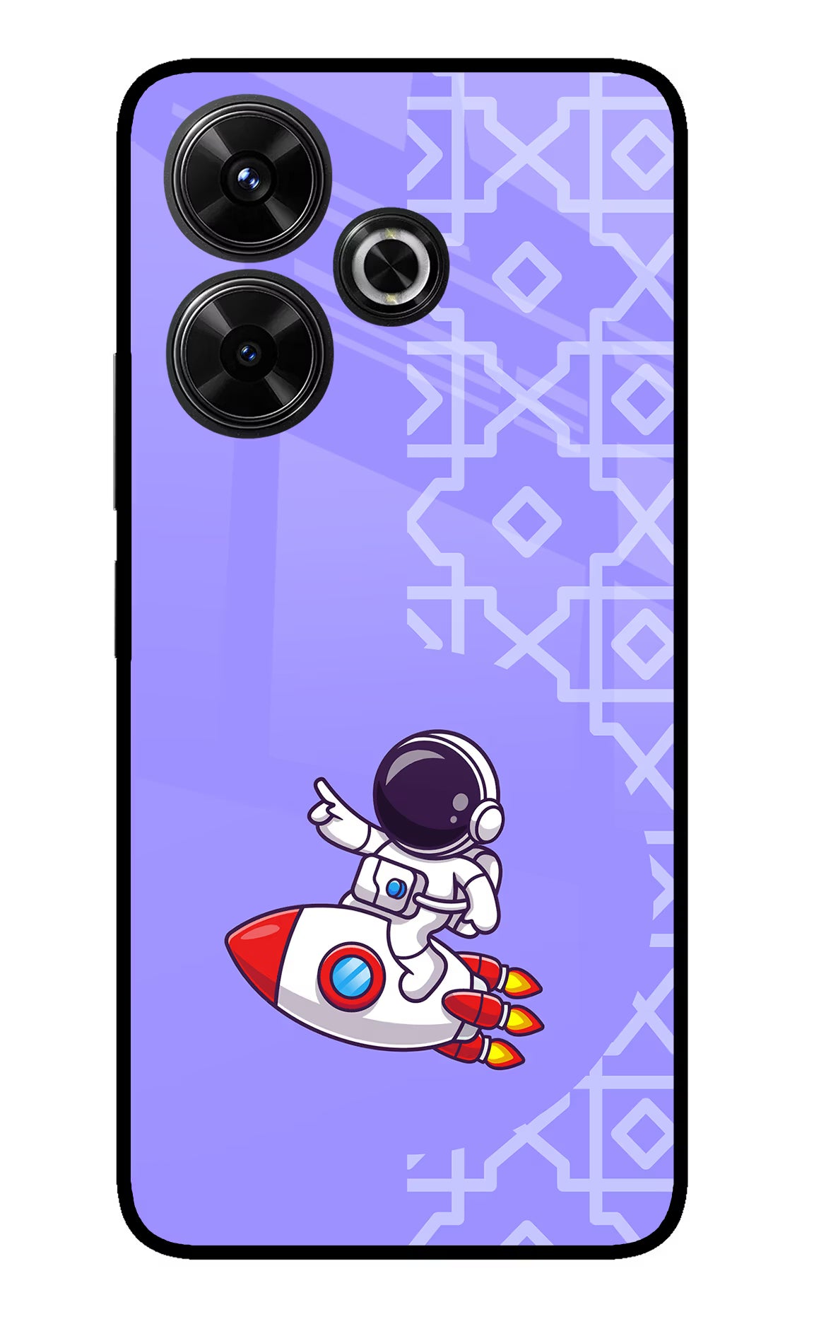 Cute Astronaut Redmi 13 5G Glass Case