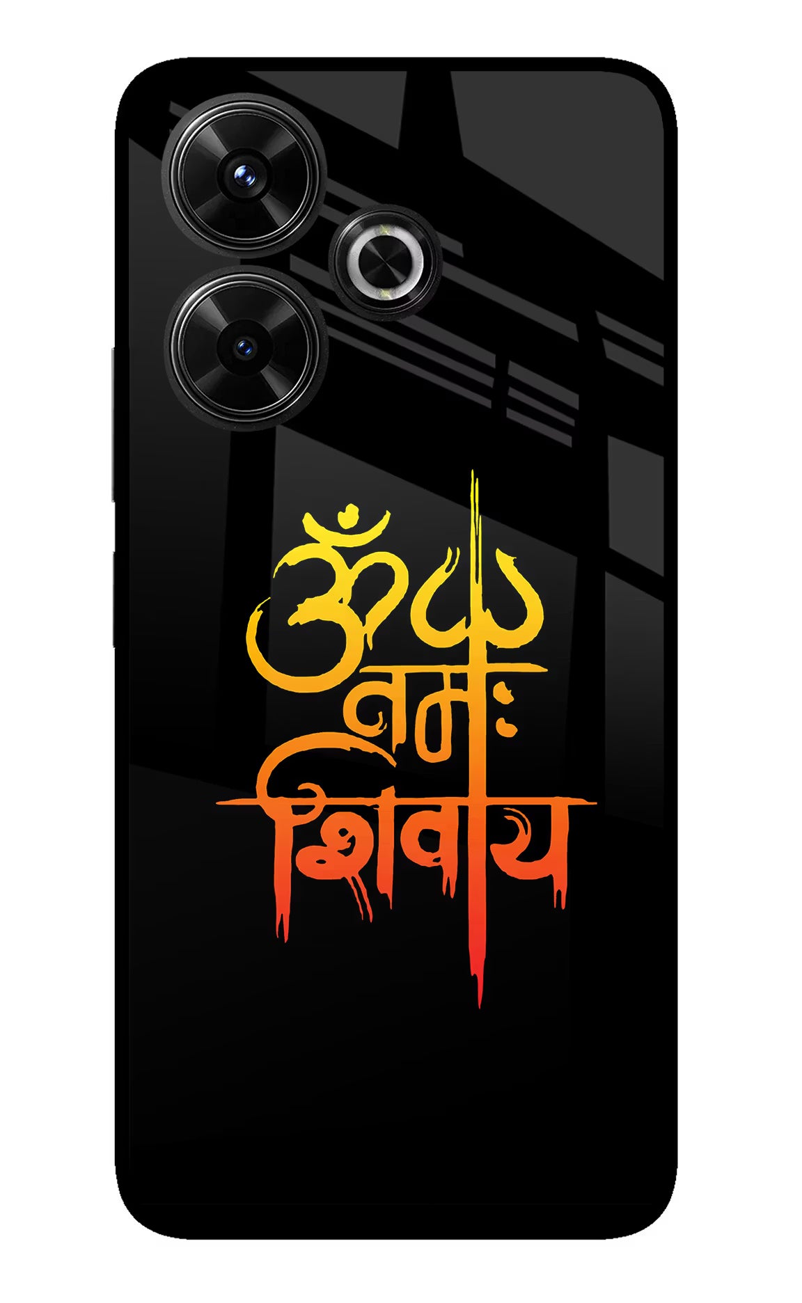 Om Namah Shivay Redmi 13 5G Glass Case Back Cover by Casekaro