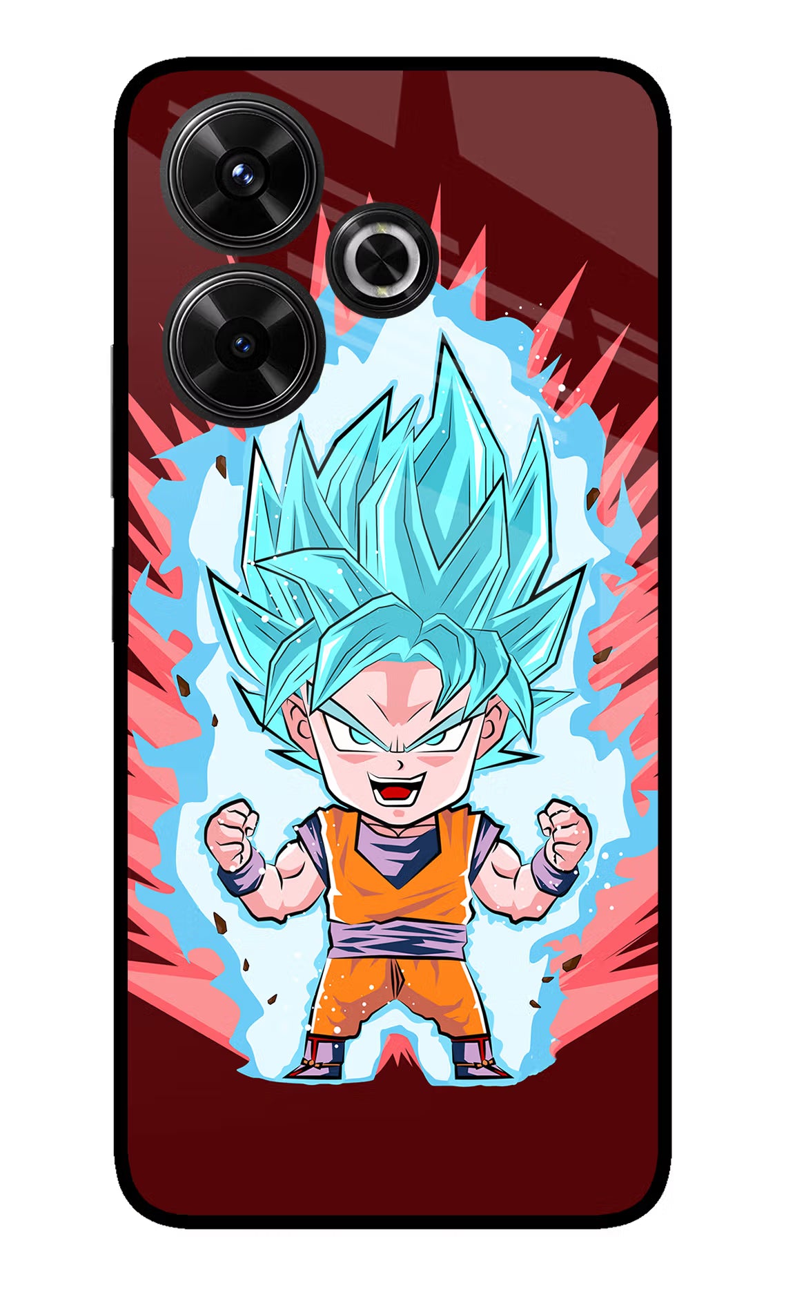 Goku Little Redmi 13 5G Glass Case Back Cover by Casekaro