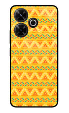 Tribal Pattern Redmi 13 5G Glass Case Back Cover by Casekaro