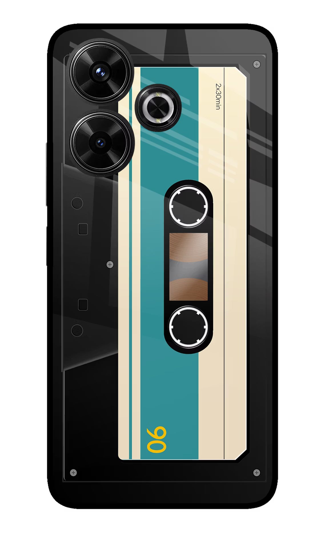 Cassette Redmi 13 5G Glass Case Back Cover by Casekaro