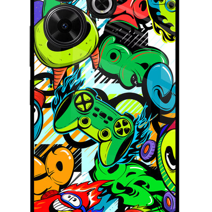 Game Doodle Redmi 13 5G Glass Case