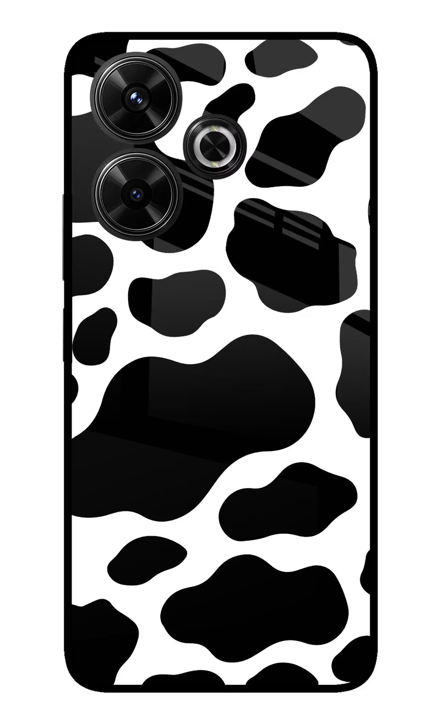 Cow Spots Redmi 13 5G Back Cover, Glass case
