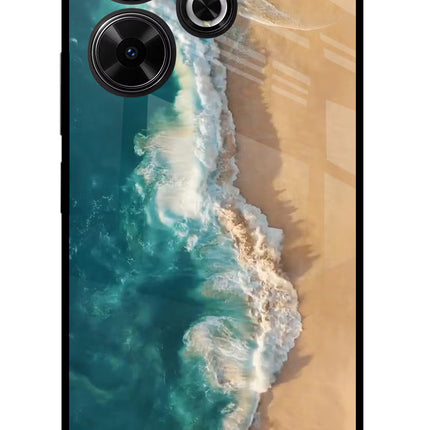 Ocean Beach Redmi 13 5G Glass Case
