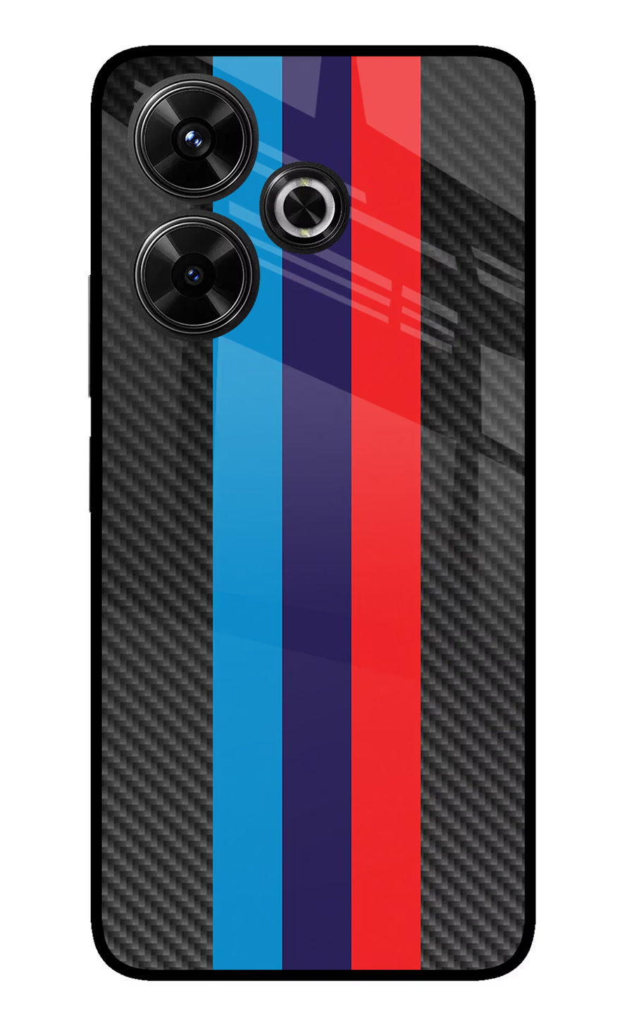 BMW Stripes Pattern Redmi 13 5G Back Cover, Glass case