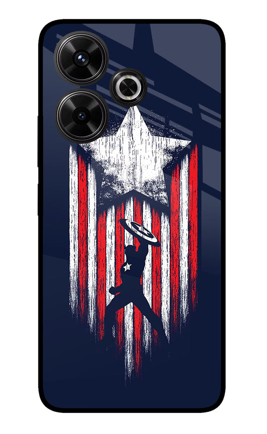 Captain America Marvel Art Redmi 13 5G Glass Case
